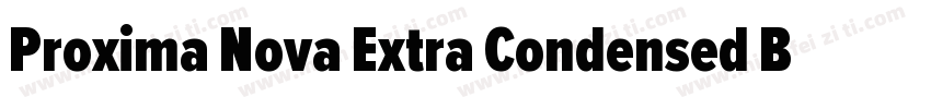 Proxima Nova Extra Condensed Bold字体转换